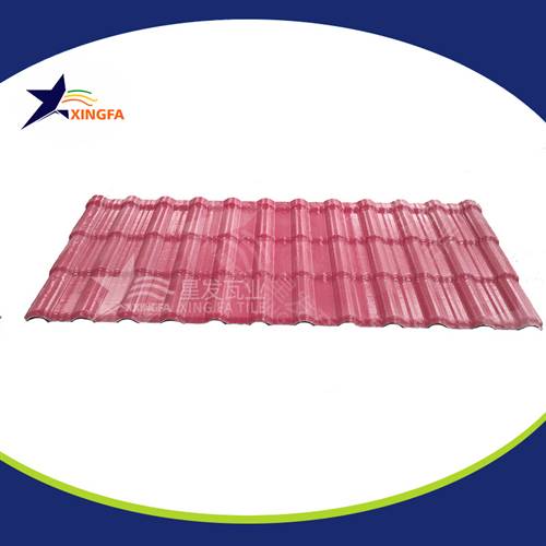 砖红色房顶华夫瓦 旧房改造防腐围墙瓦防火耐用塑料瓦 树脂瓦批发厂家直销价格